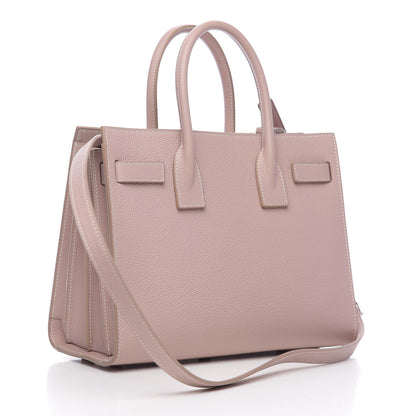 Saint Laurent Grained Calfskin Baby Sac De Jour Antique Rose 2 of 8