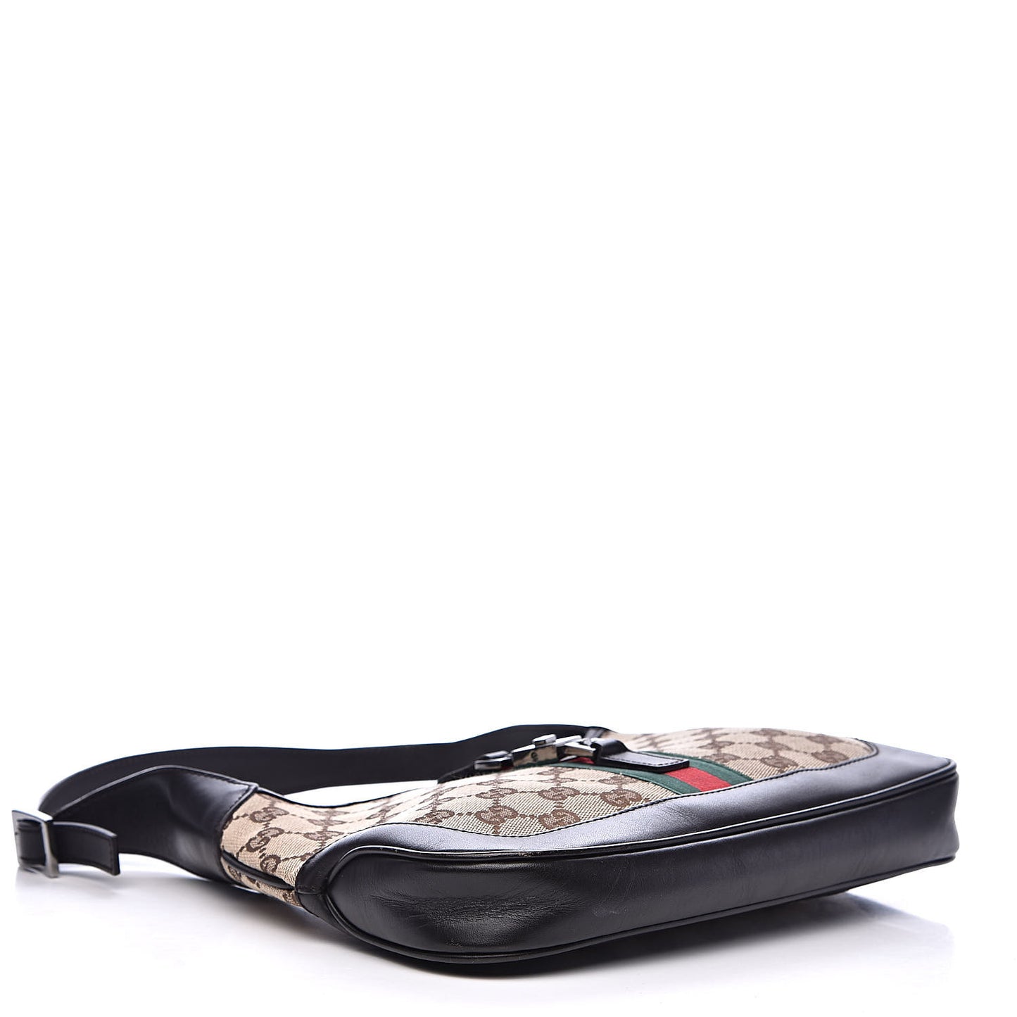 Monogram Web Small Jackie O Hobo Dark Brown