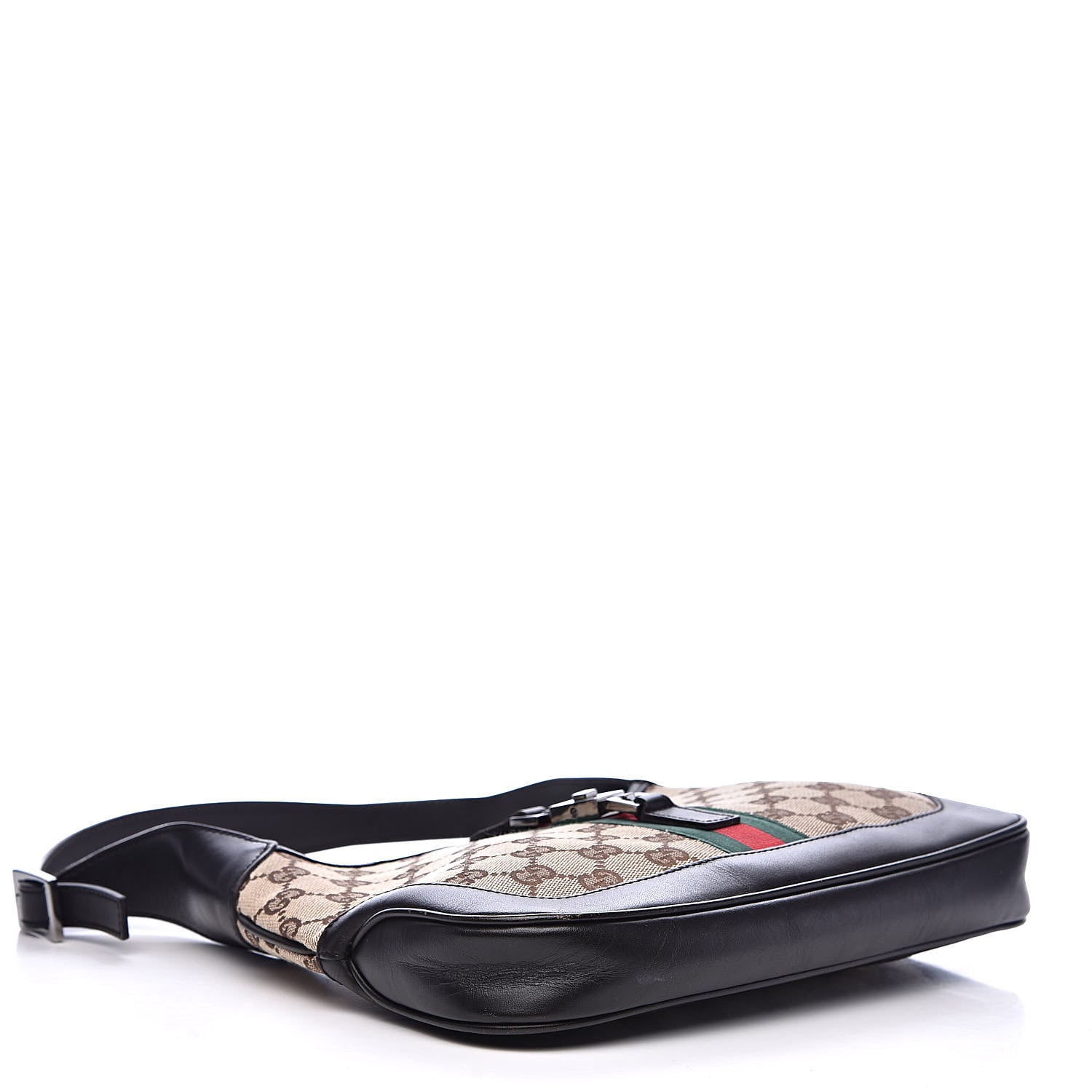 Gucci Monogram Web Small Jackie O Hobo Dark Brown 4 of 13