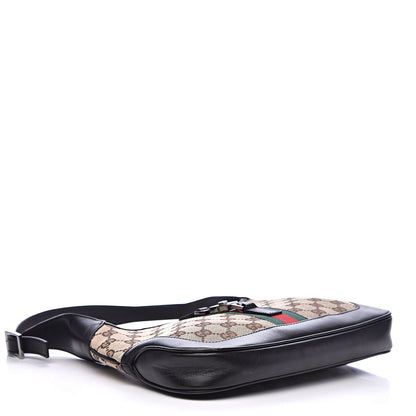 Gucci Monogram Web Small Jackie O Hobo Dark Brown 4 of 13