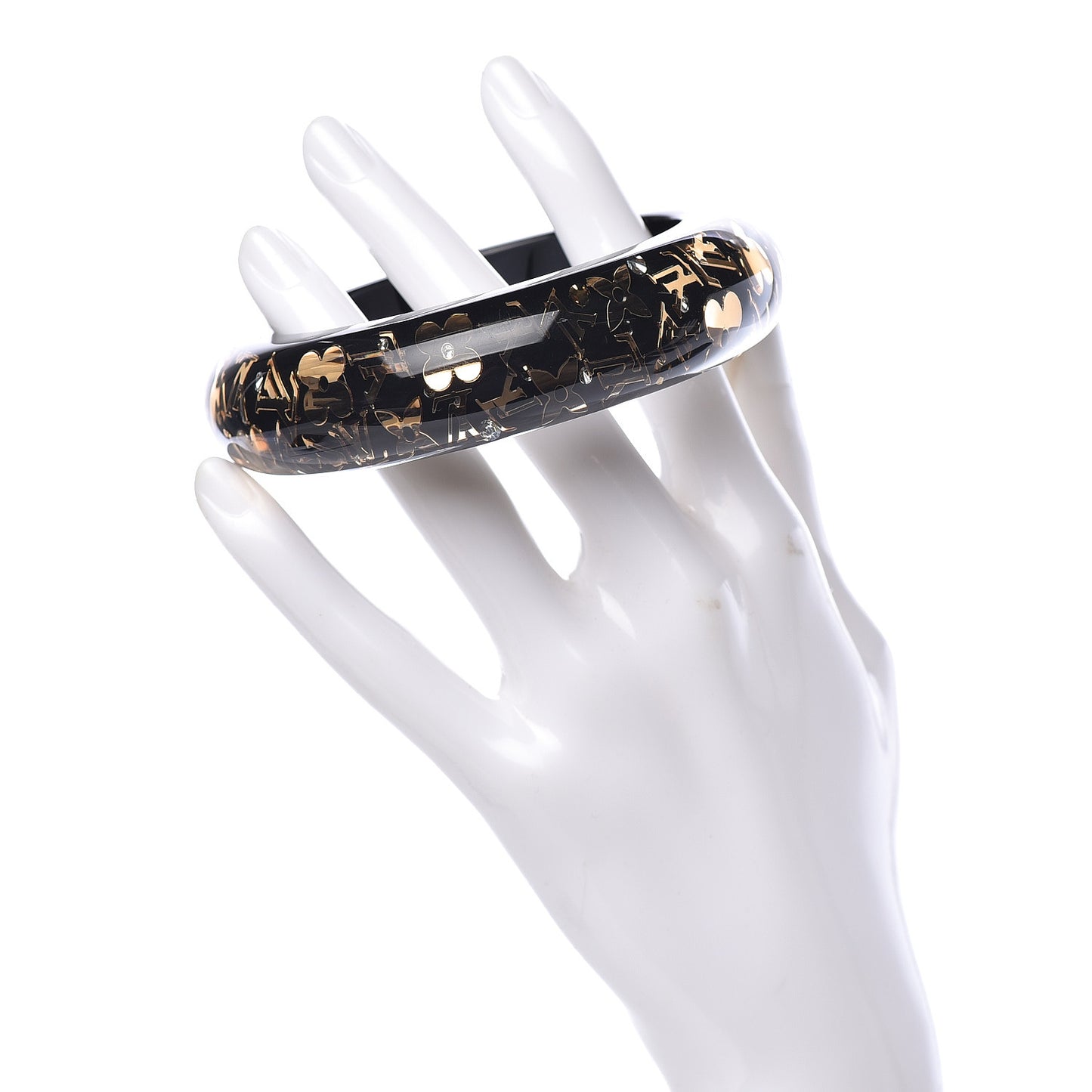 Resin Swarovski Small Inclusion Bracelet GM Black