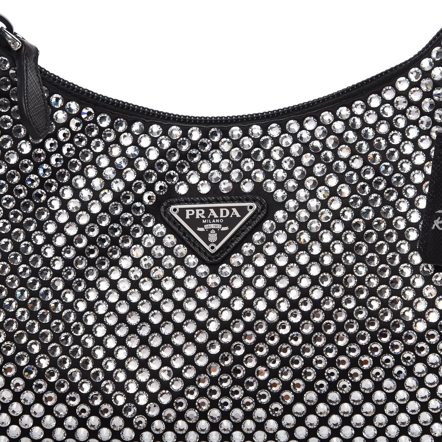 Satin Crystal Mini Re-Edition 2000 Bag Cristal