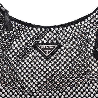 Prada Satin Crystal Mini Re-Edition 2000 Bag Cristal 10 of 12