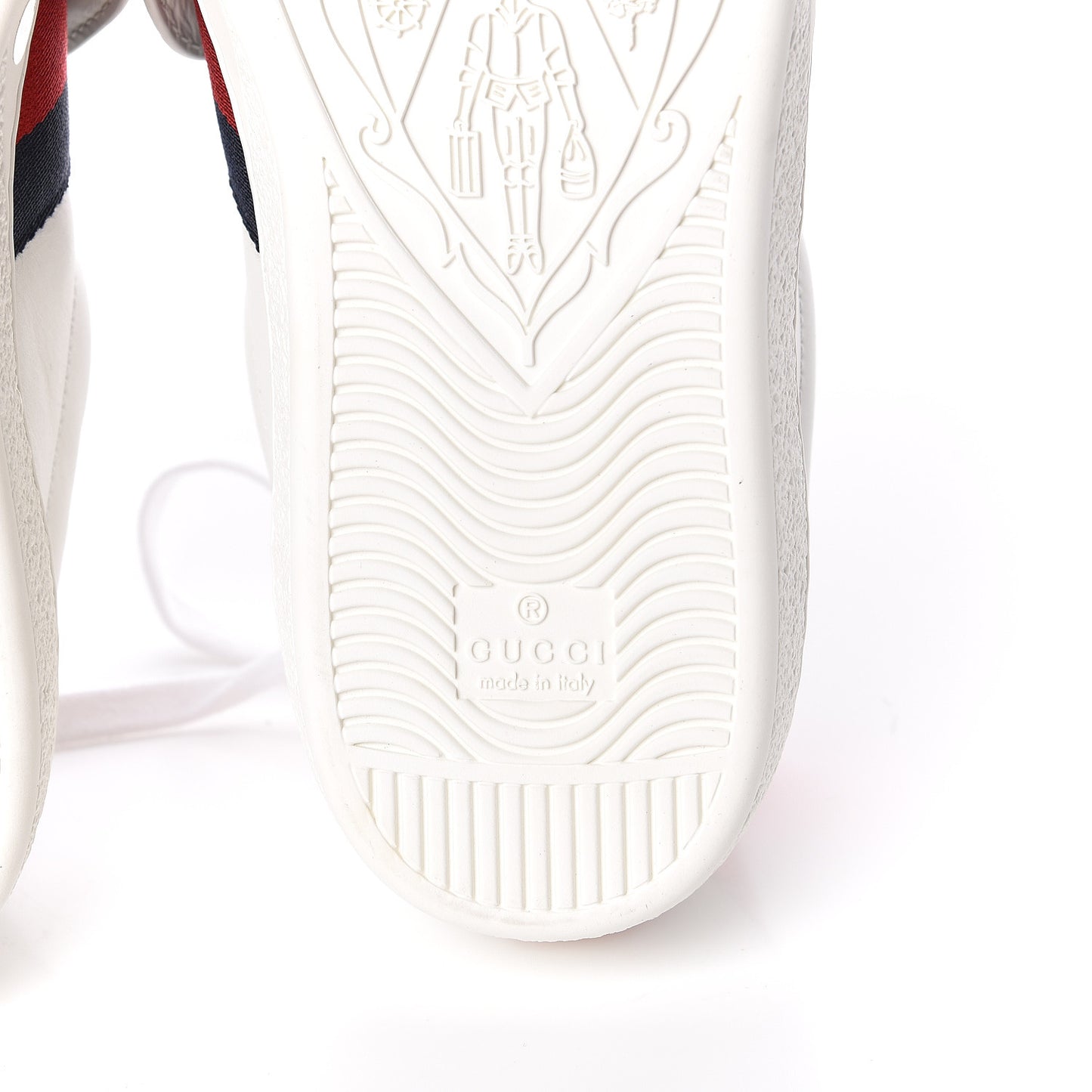 Calfskin Ayers Web Blind for Love Embroidered Mens Ace Sneakers 5.5 White