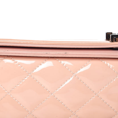 Chanel Patent Chevron New Medium Boy Flap Light Pink 13 of 16