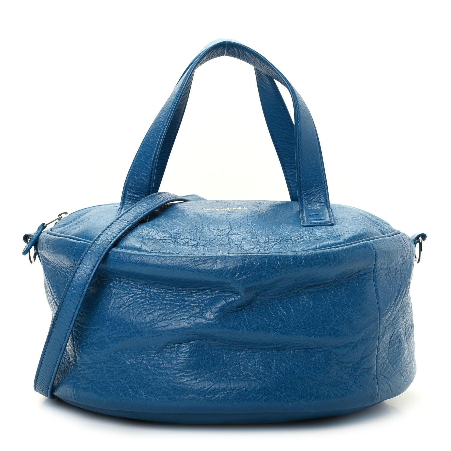 Balenciaga Agneau Arena Round Air Hobo Bleu De Prusse 1 of 9