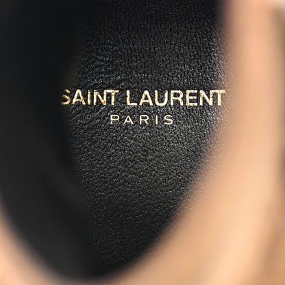 Saint Laurent Suede Leopard Lukas Zip Boots 36.5 Land 7 of 9