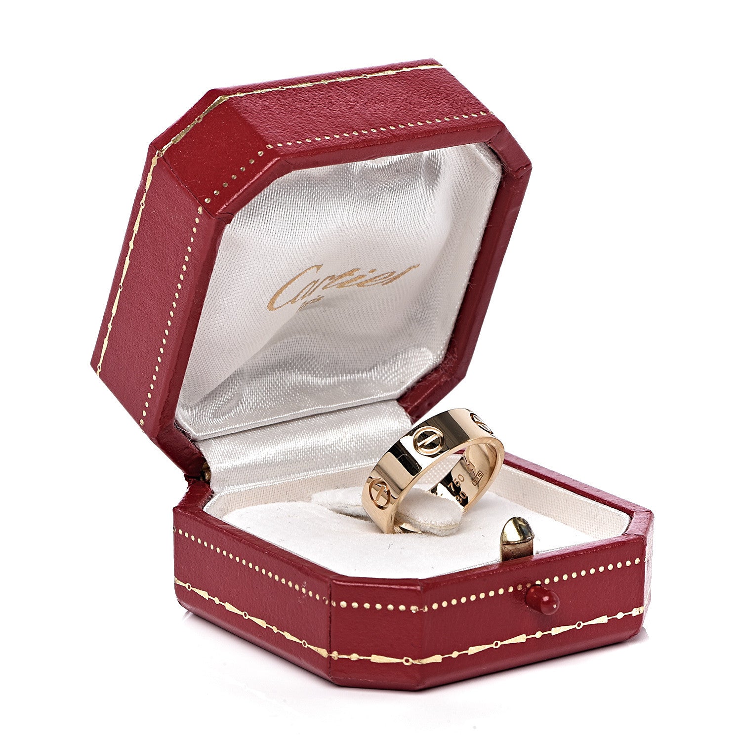 Cartier 18K Yellow Gold 5.5mm LOVE Ring 51 5.75 5 of 5