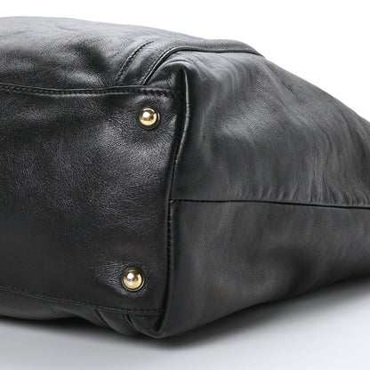 Gucci Calfskin Large Britt Shoulder Bag Black 9 of 9
