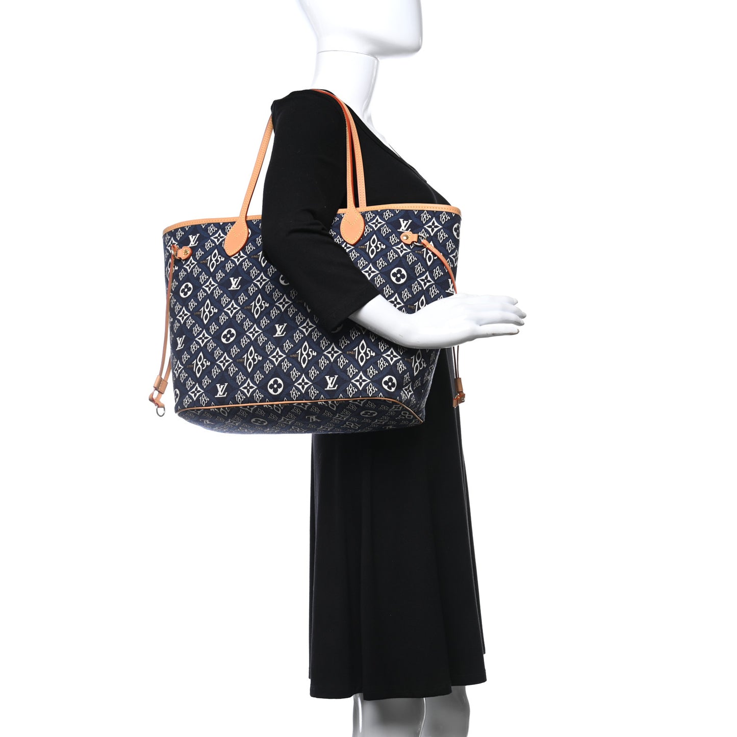 Jacquard Since 1854 Neverfull MM Blue