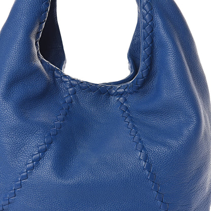 Bottega Veneta Cervo Deerskin Large Hobo Signal Blue 7 of 9