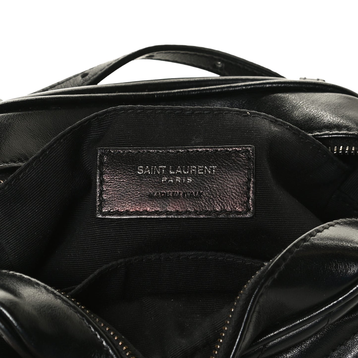 Calfskin Matelasse Monogram Lou Belt Bag Black
