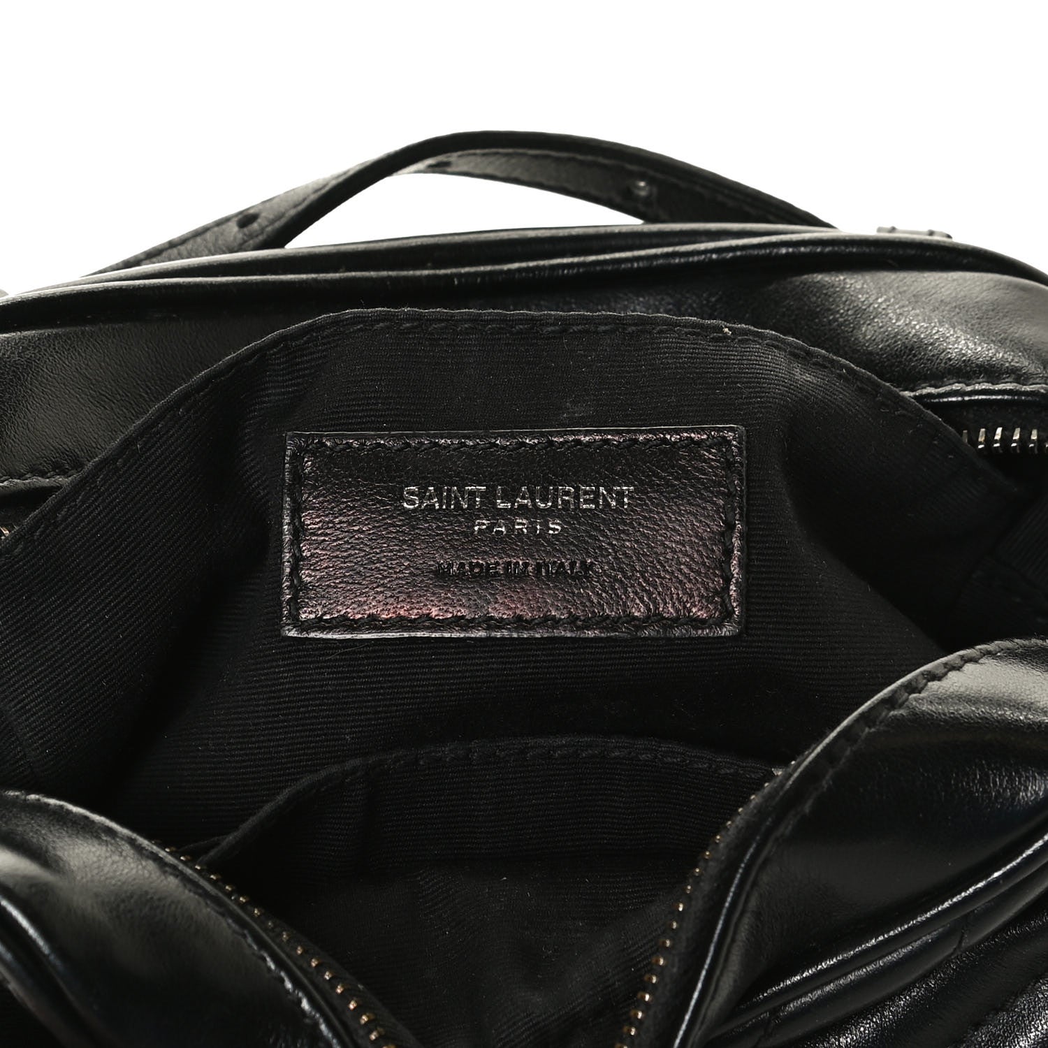 Saint Laurent Calfskin Matelasse Monogram Lou Belt Bag Black 6 of 15