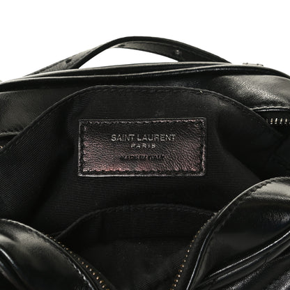 Saint Laurent Calfskin Matelasse Monogram Lou Belt Bag Black 6 of 15