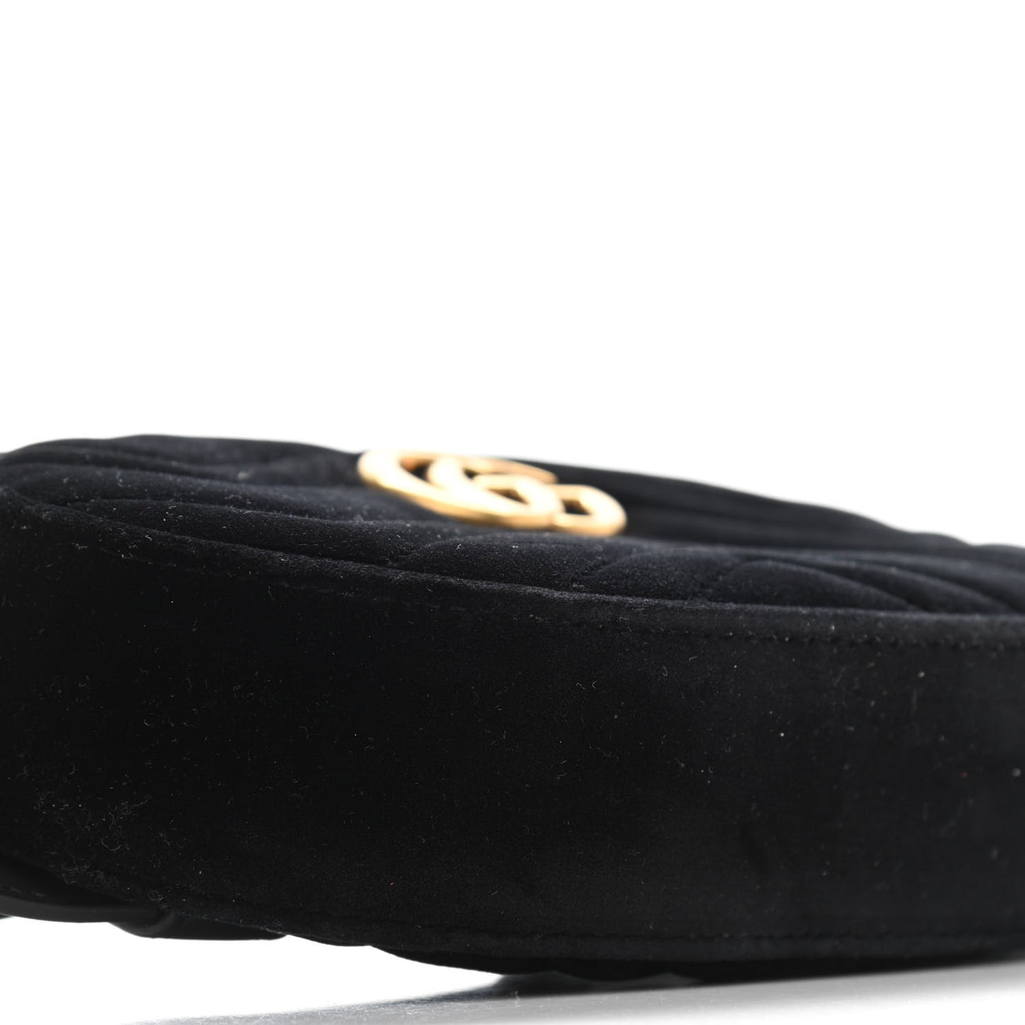 Velvet Matelasse GG Marmont Belt Bag 85 34 Black