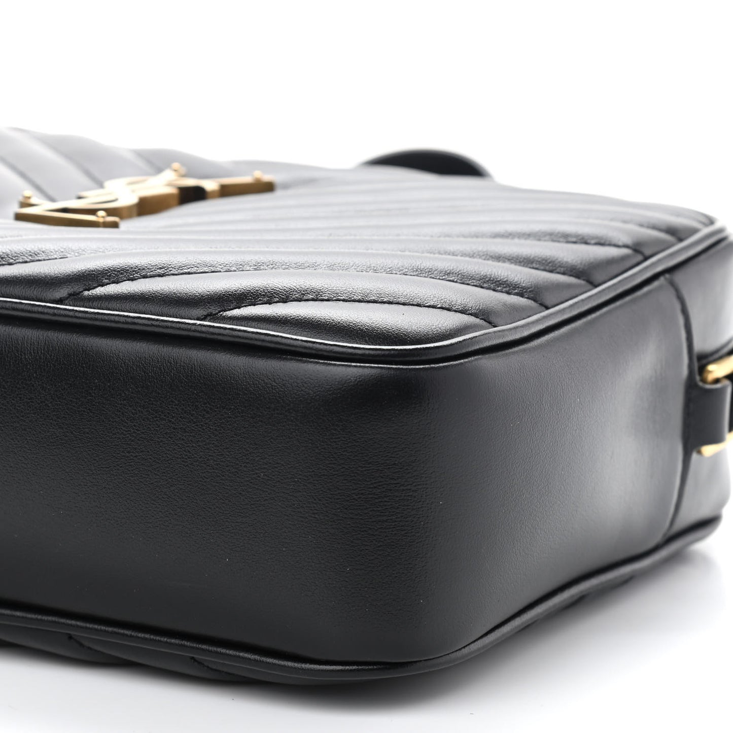 Calfskin Matelasse Monogram Lou Camera Bag Black