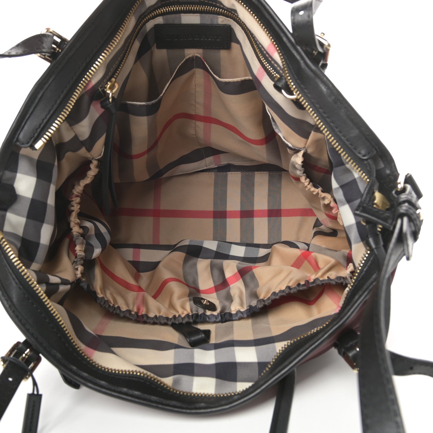 Burberry Nylon Diaper Bag Burgundy 6 of 15