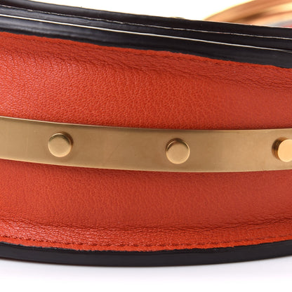 Chloe Calfskin Small Nile Bracelet Minaudiere Bag Sepia Red 12 of 12