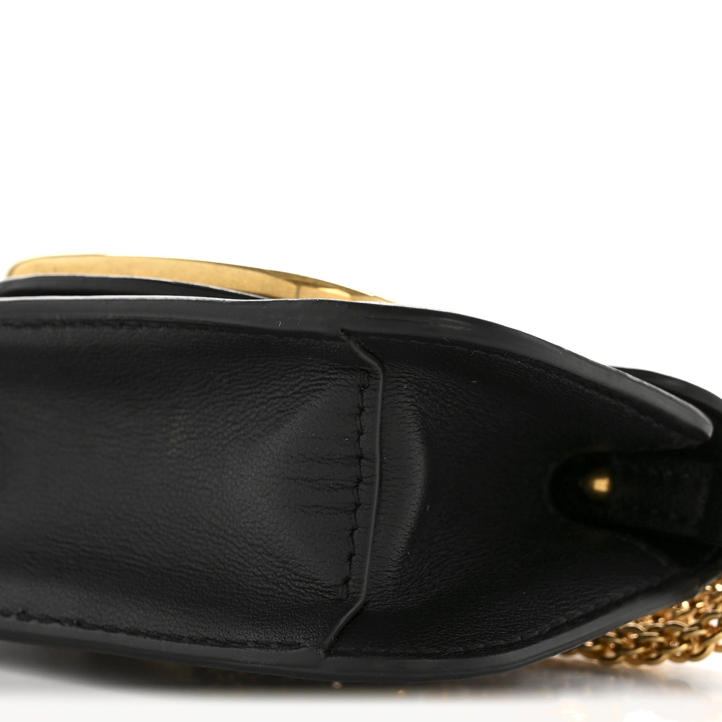Calfskin Vlogo Micro Loco Shoulder Bag Black