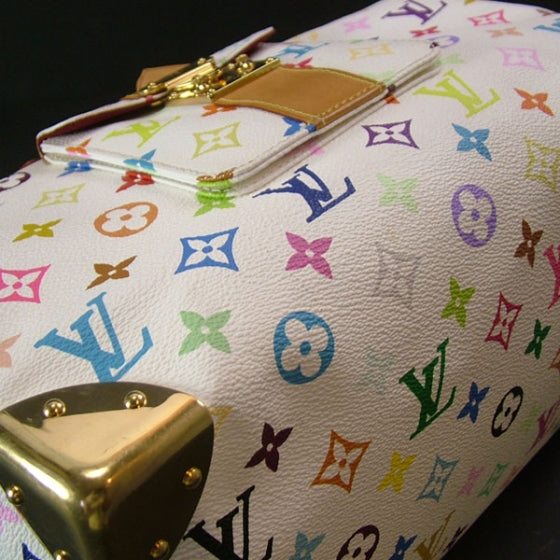 Monogram Multicolor Speedy 30 White