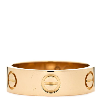 Cartier 18K Yellow Gold 5.5mm LOVE Ring 53 6.5 1 of 6