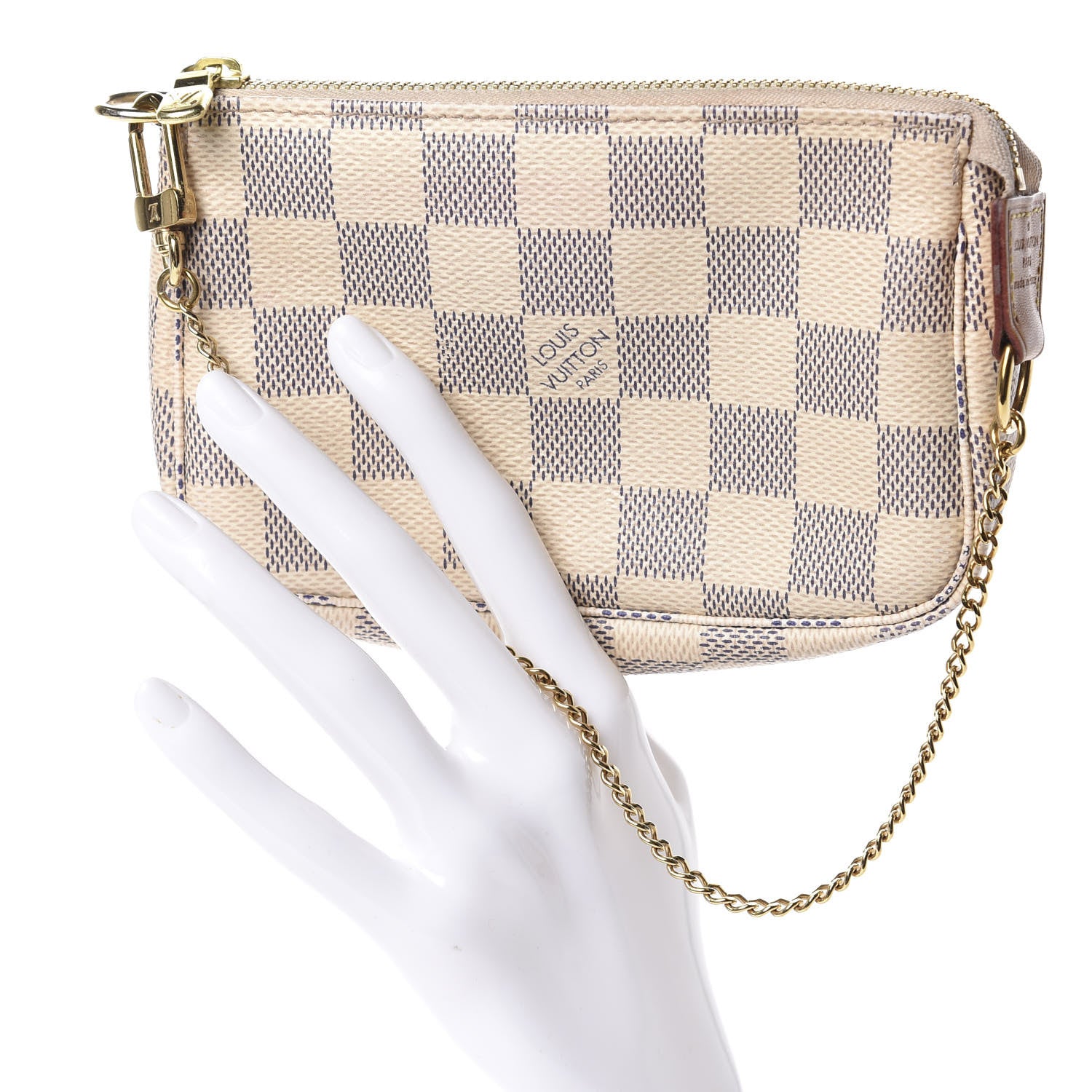 Louis Vuitton Damier Azur Mini Pochette Accessories 2 of 7