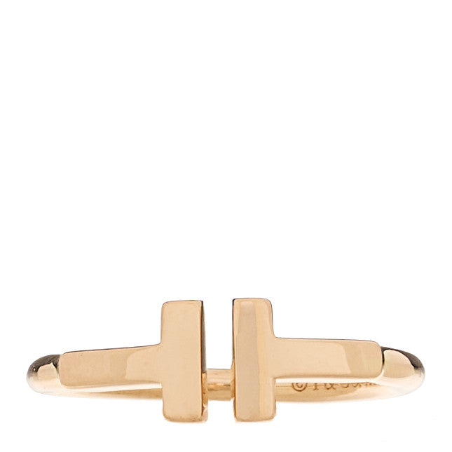 Tiffany 18K Rose Gold T Wire Ring 47 4 1 of 5