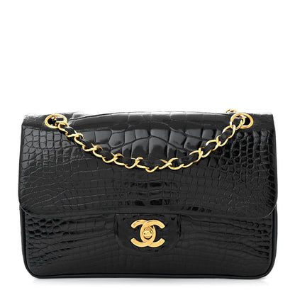 Chanel Alligator Small Double Flap Black 1 of 12
