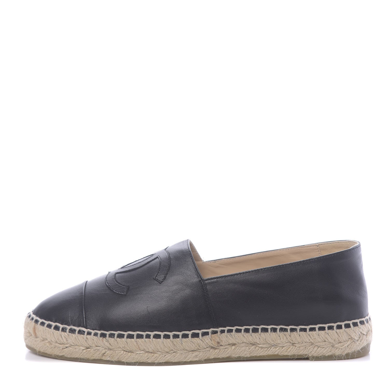 Chanel Lambskin CC Espadrilles 41 Black 1 of 12