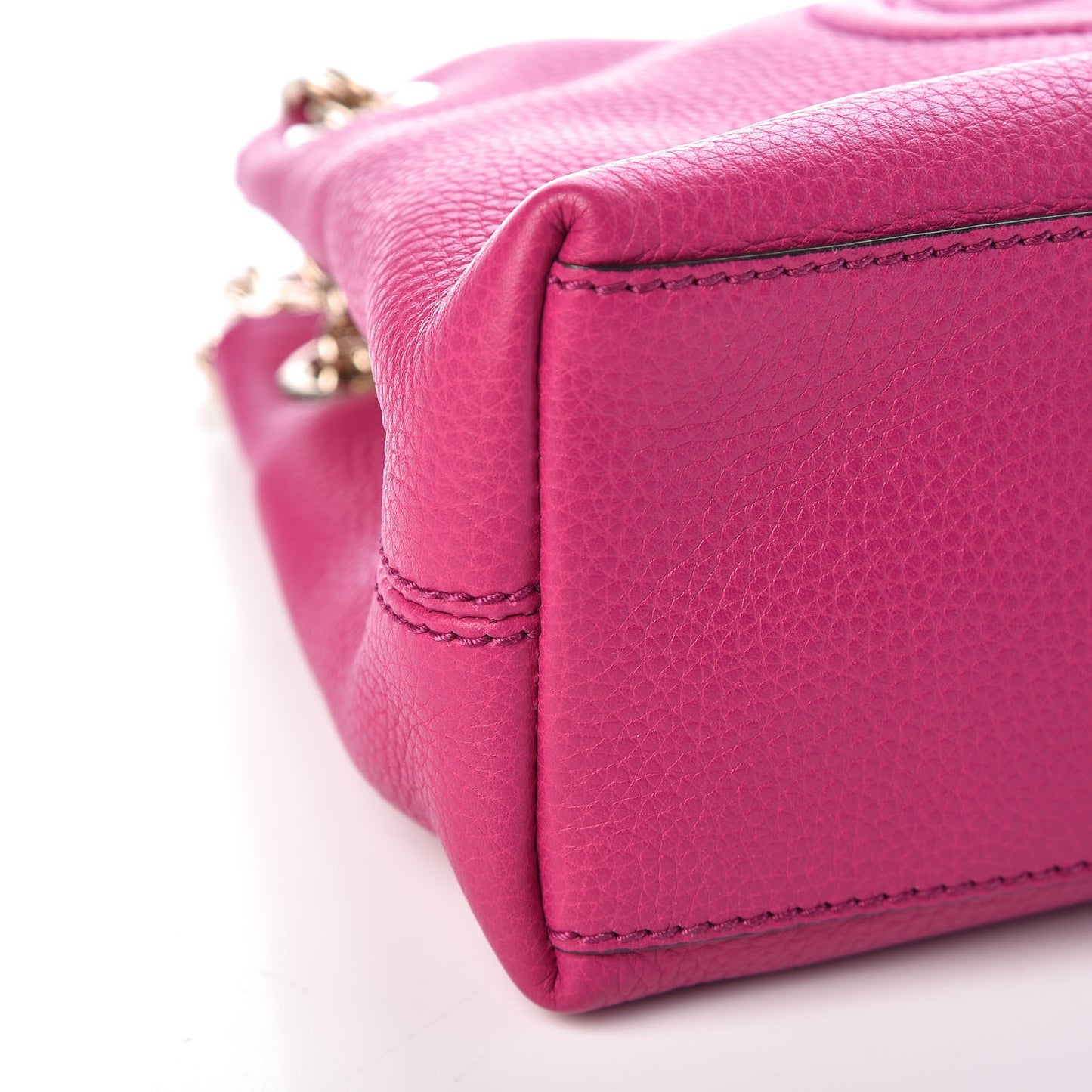 Cellarius Calfskin Small Soho Chain Shoulder Bag Bright Bouganville