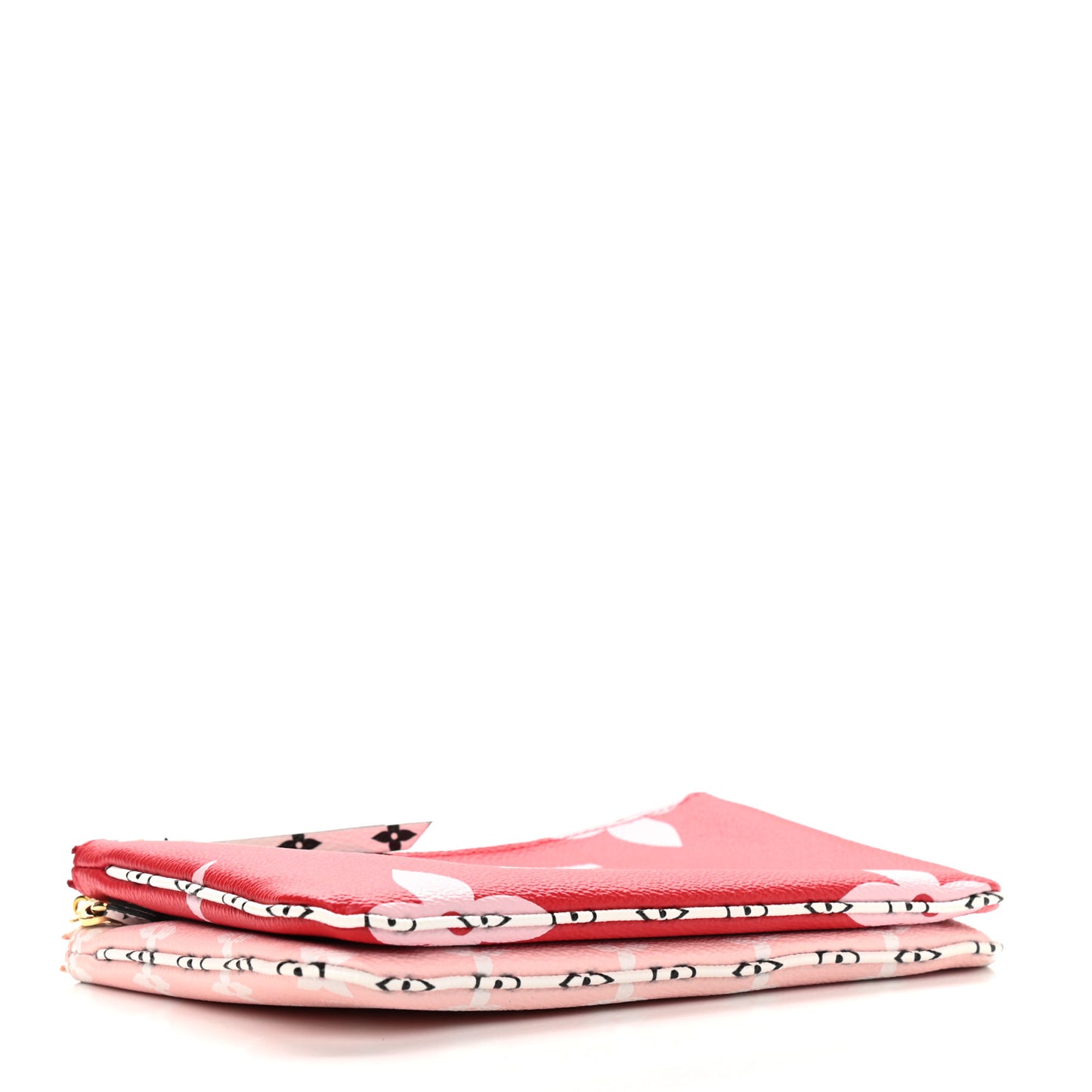 Monogram Giant Double Zip Pochette Rouge