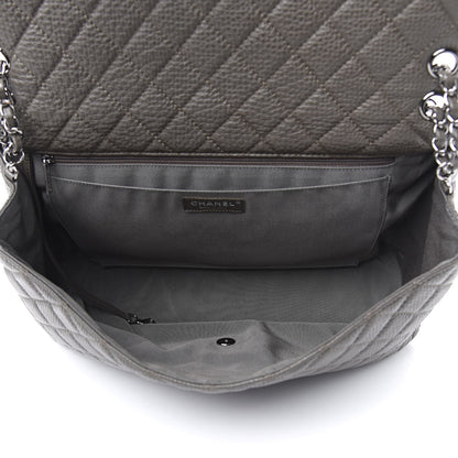 Chanel Calfskin Quilted Small XXL Travel Flap Bag Khaki 5 of 10