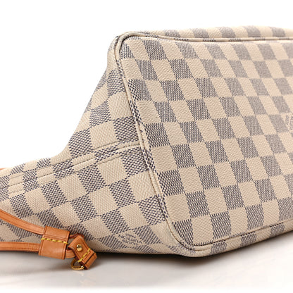 Louis Vuitton Damier Azur Neo Neverfull MM Rose Ballerine 7 of 8