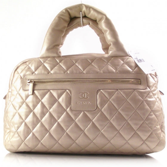 Lambskin COCO Cocoon Bowler Light Gold