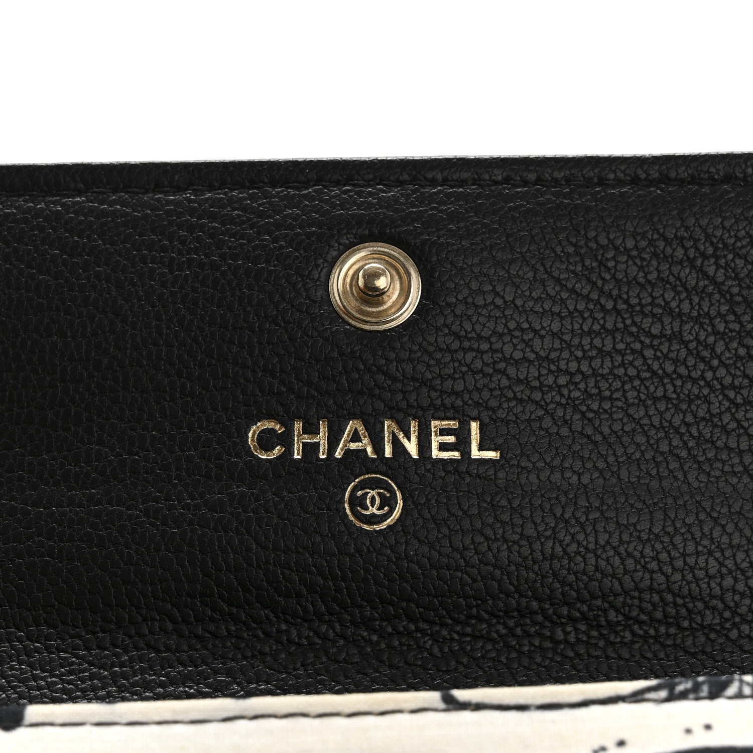 Chanel Goatskin Camellia CC Flap Card Holder Black 6 of 10