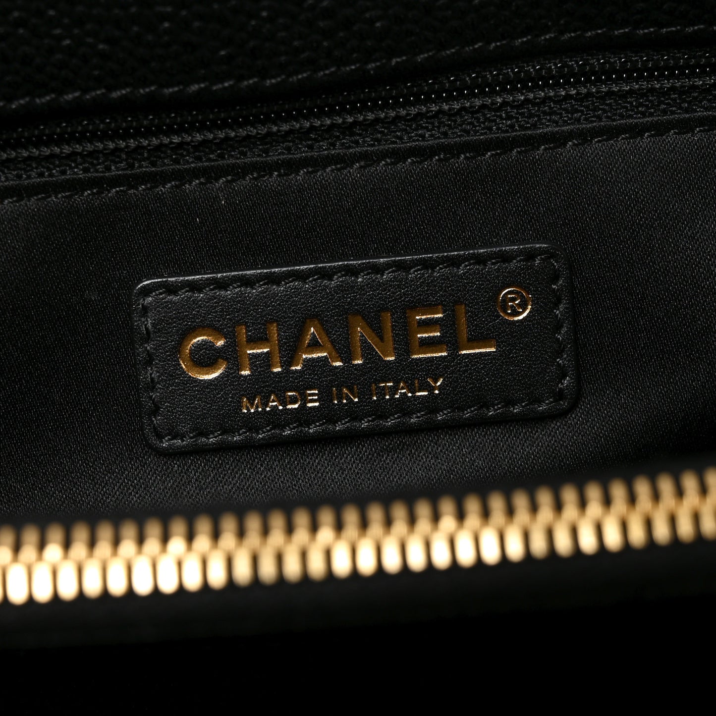 Caviar Quilted Grand Shopping Tote GST Black