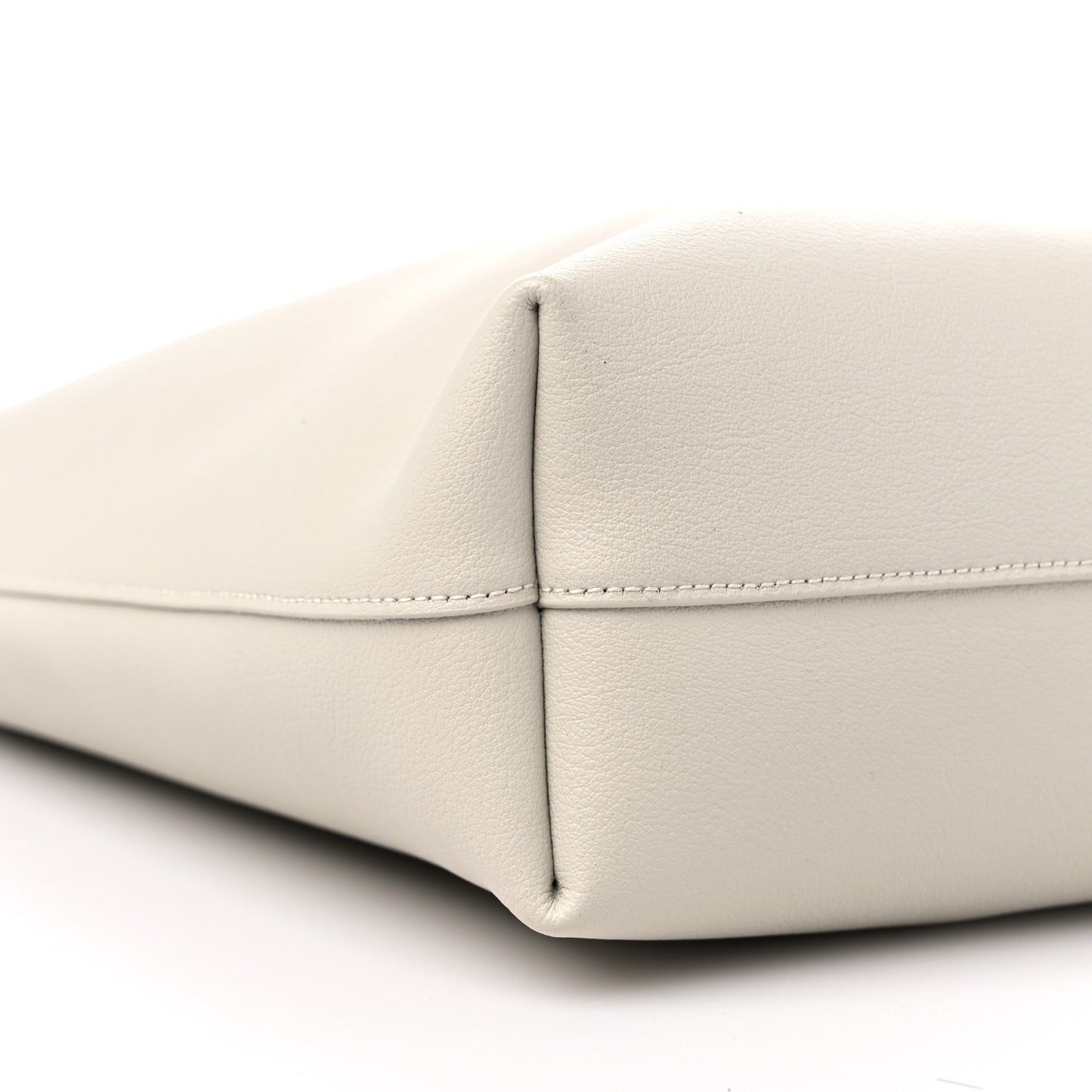 Calfskin North South Shopping Tote Porcellana
