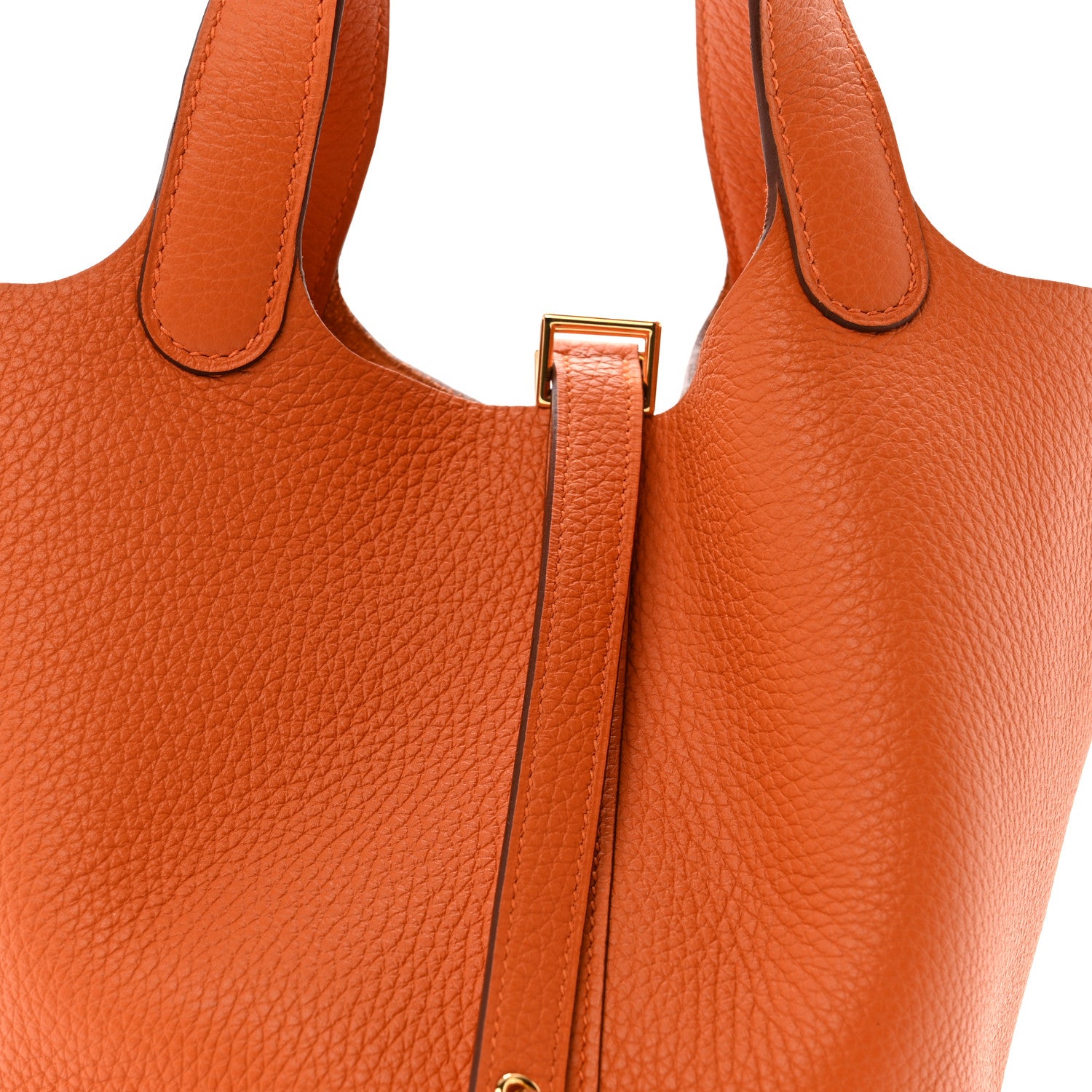 Hermes Taurillon Clemence Picotin Lock 18 PM Orange 8 of 11