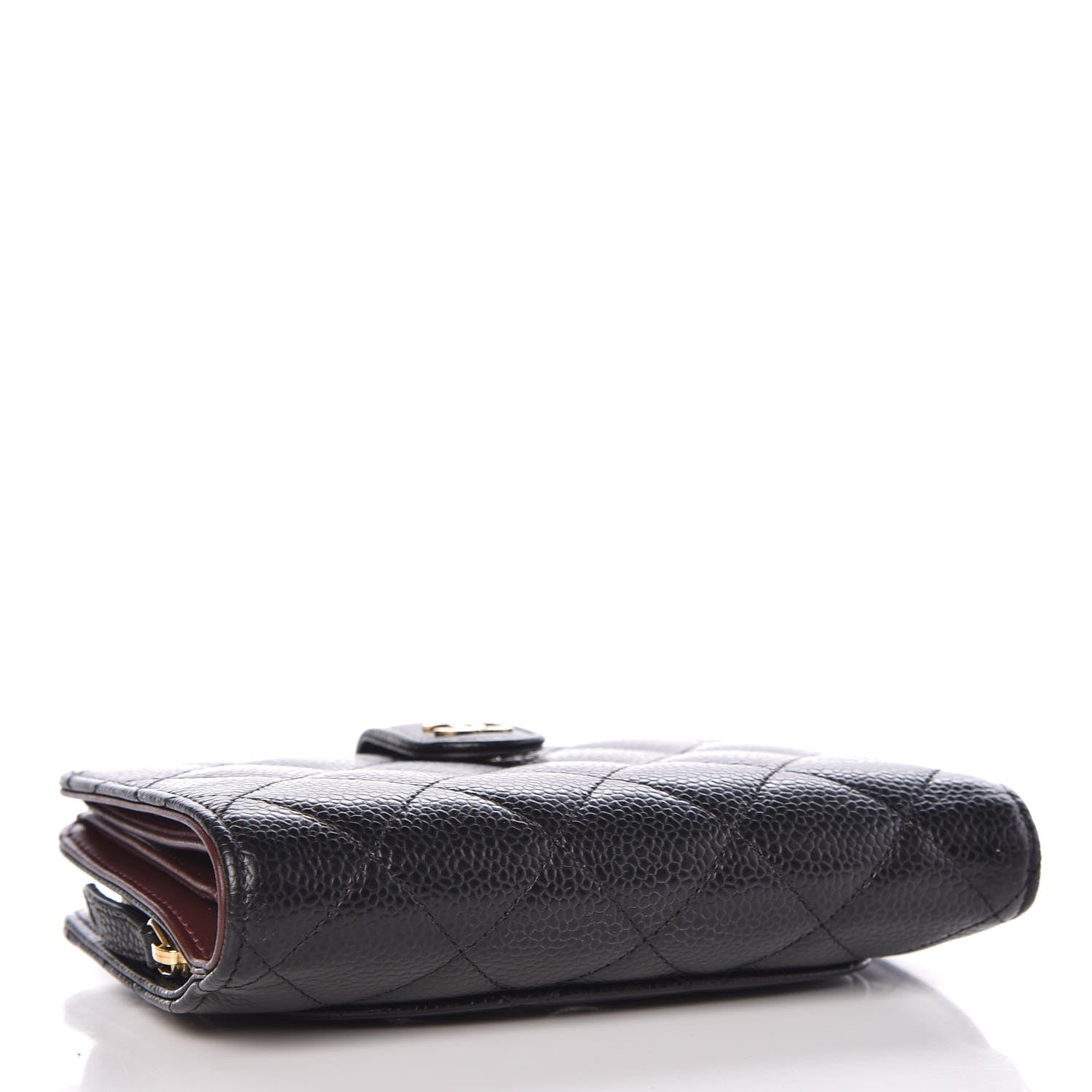 Chanel Caviar Quilted Zipped Pocket Wallet Black 4 of 10