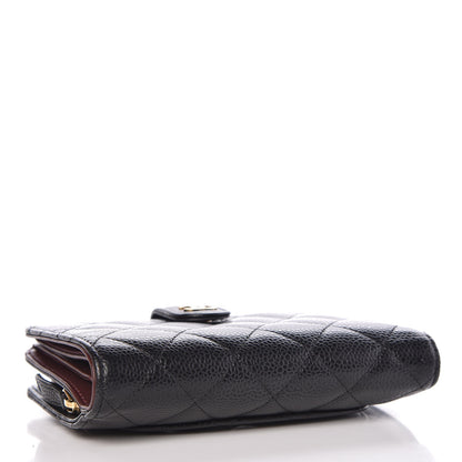 Chanel Caviar Quilted Zipped Pocket Wallet Black 4 of 10