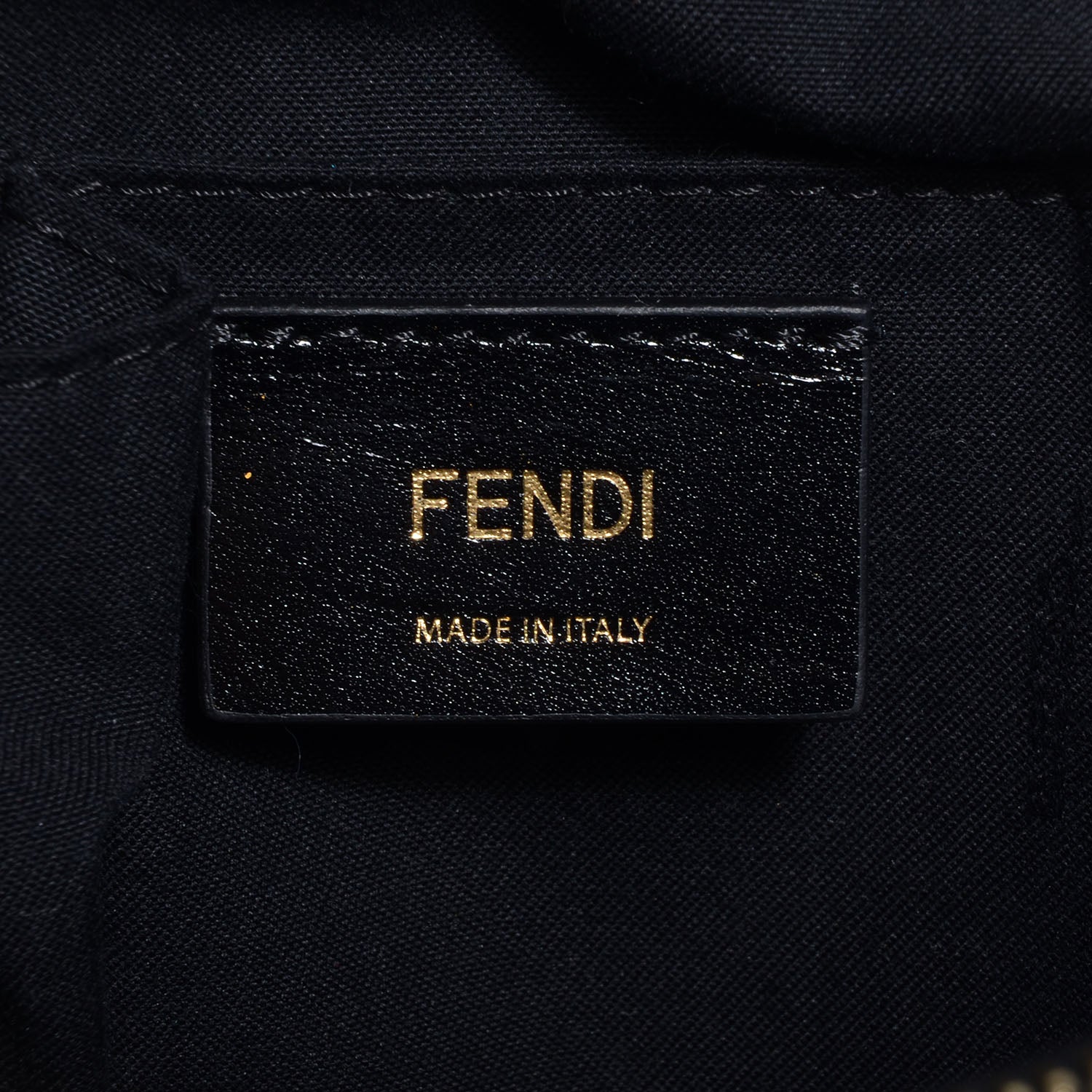 Fendi Nappa Crocodile Trapuntata Medium 2Jours Tote Black 6 of 9