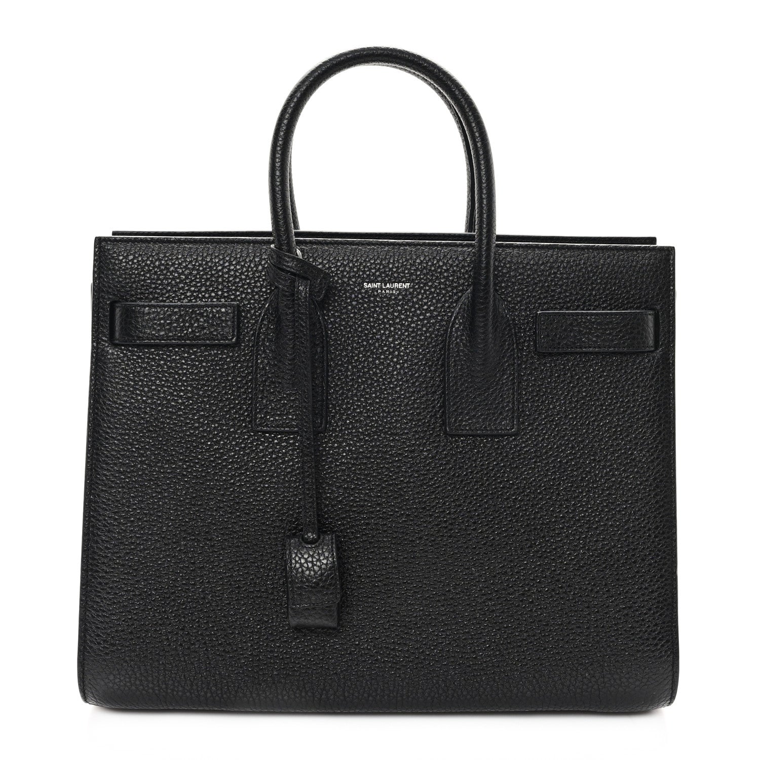 Saint Laurent Grained Calfskin Small Sac De Jour Black 1 of 11