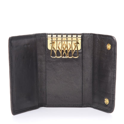 Prada Nappa Gaufre 6 Key Holder Black 5 of 10