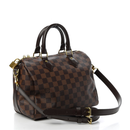 Louis Vuitton Damier Ebene Speedy Bandouliere 25 3 of 10