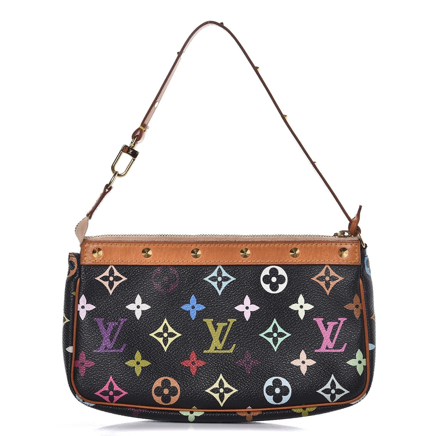 Louis Vuitton Monogram Multicolor Pochette Accessories Black 1 of 9