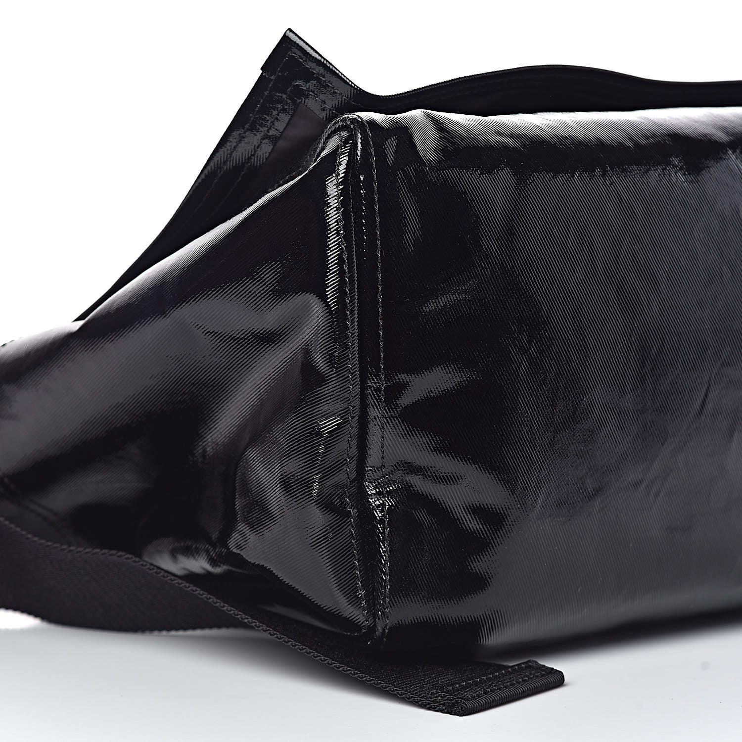 Valentino Garavani Shiny Canvas VLTN Medium Messenger Bag Black 9 of 10
