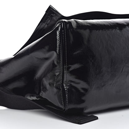 Valentino Garavani Shiny Canvas VLTN Medium Messenger Bag Black 9 of 10