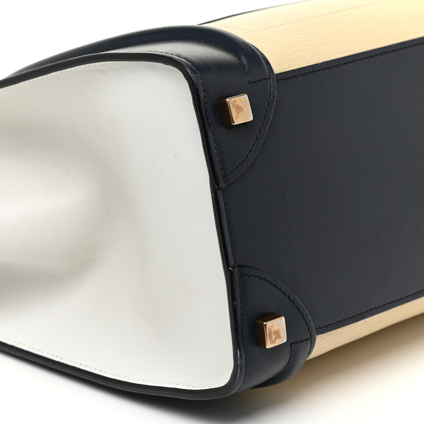 Goatskin Smooth Calfskin Micro Tri-Color Luggage Firefly