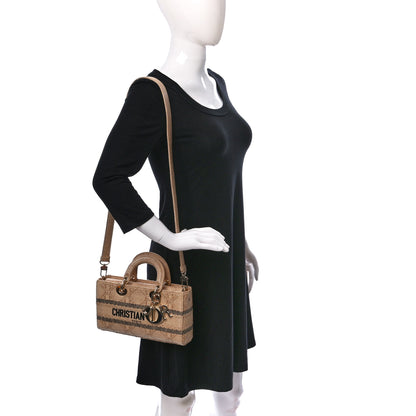 Christian Dior Raffia Medium Lady D-Joy Natural 2 of 8