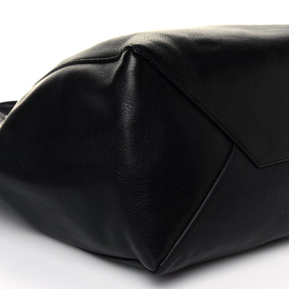 Celine Soft Grained Calfskin Small Belt Cabas Phantom Black 7 of 9